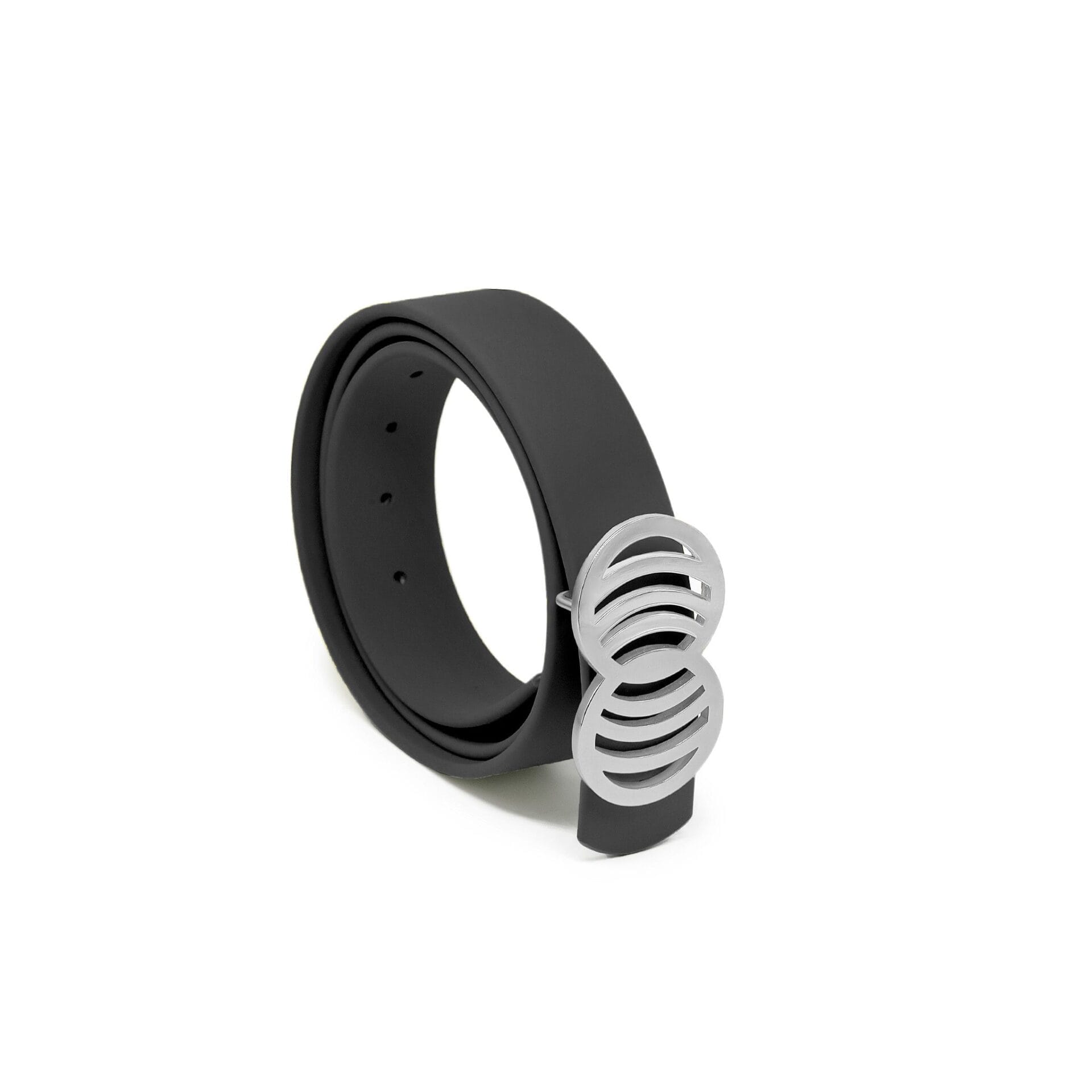 blackinfinity07 Black Infinity Silicone belt with silver buckle - Image 4