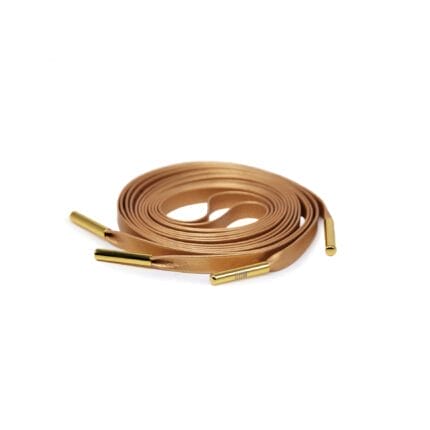 Golden Leather Shoelace