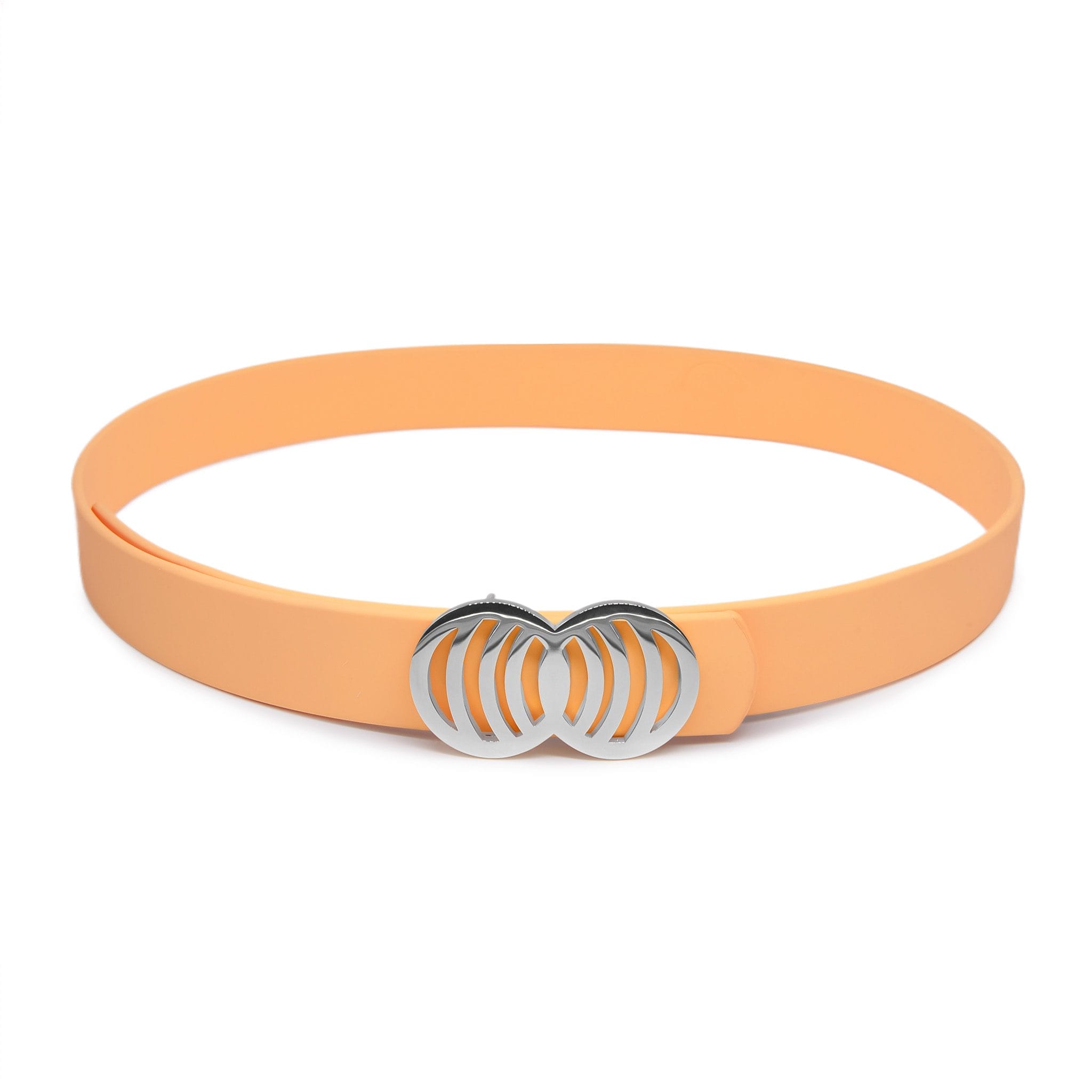 peachinfinity05 Peach Infinity Silicone belt with silver buckle - Image 1