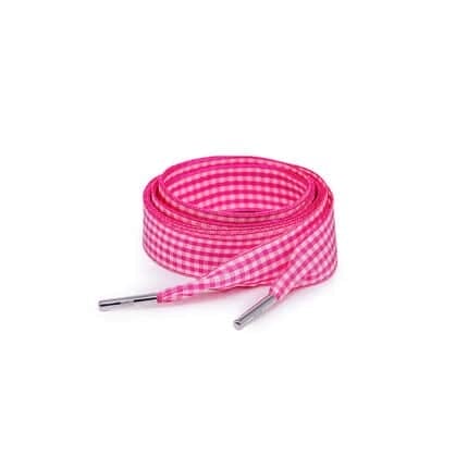 Checkered Shoelace - Pink