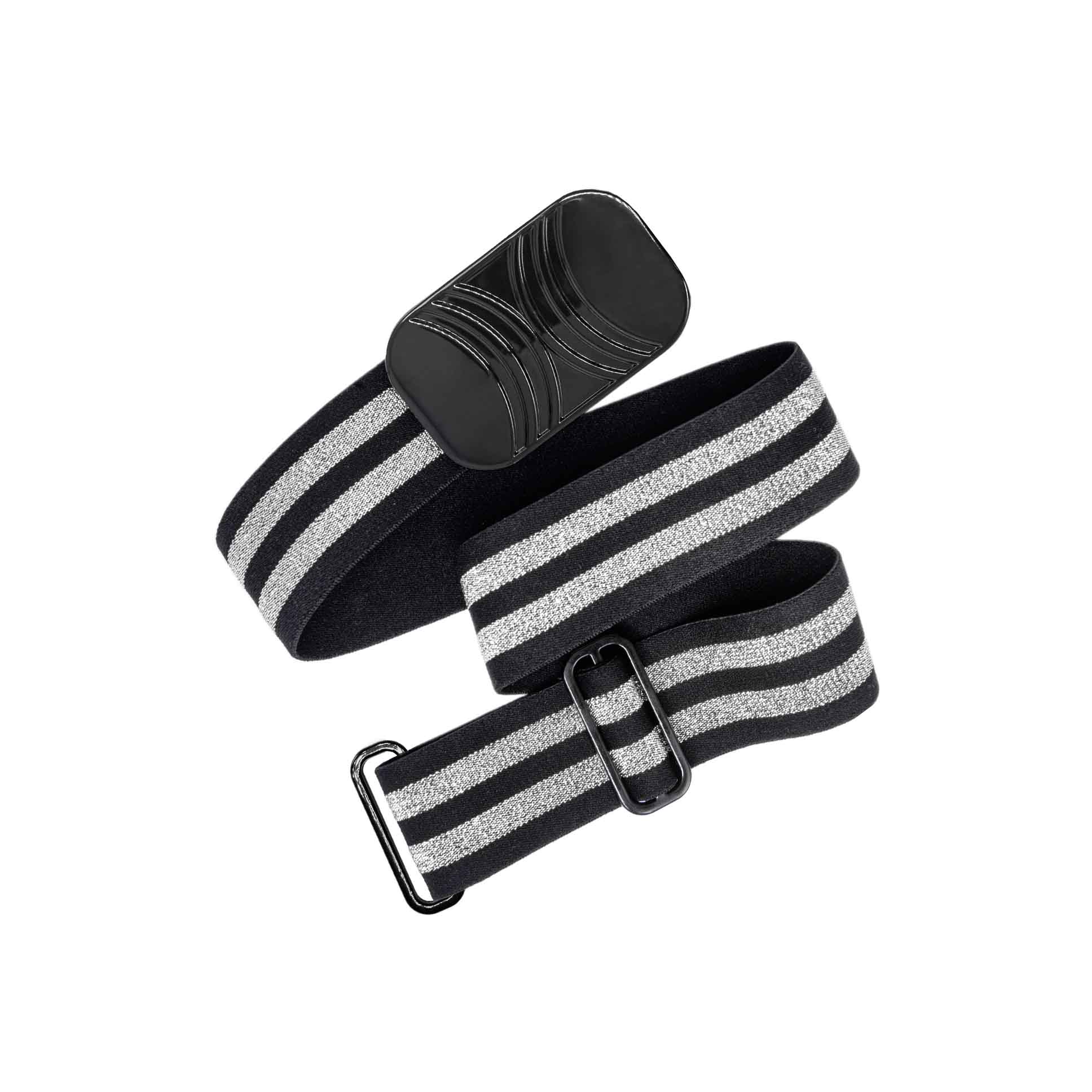 stripedsilver2 Elastic belt - Silver Stripes - Image 4